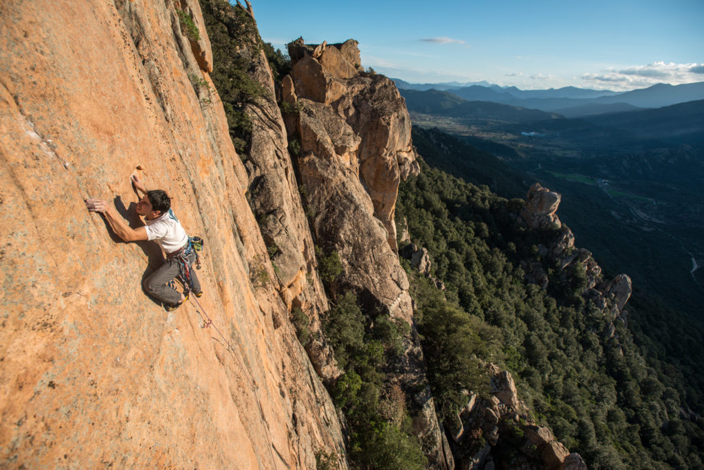 Climbing, tradclimbing, Ogliastra, Sardinia