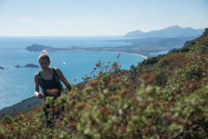 Elena trekking at Monte Oro